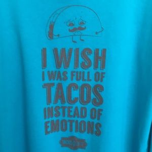 XL Jerzees turquoise long sleeve tee